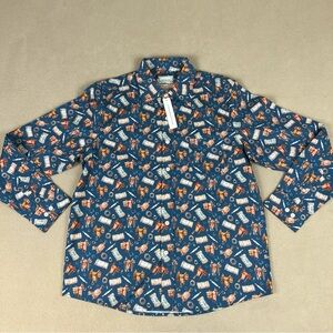 Rocking K Ranchwear Long Sleeve Button Up Shirt By Kennington. Horse, Men's Sz L